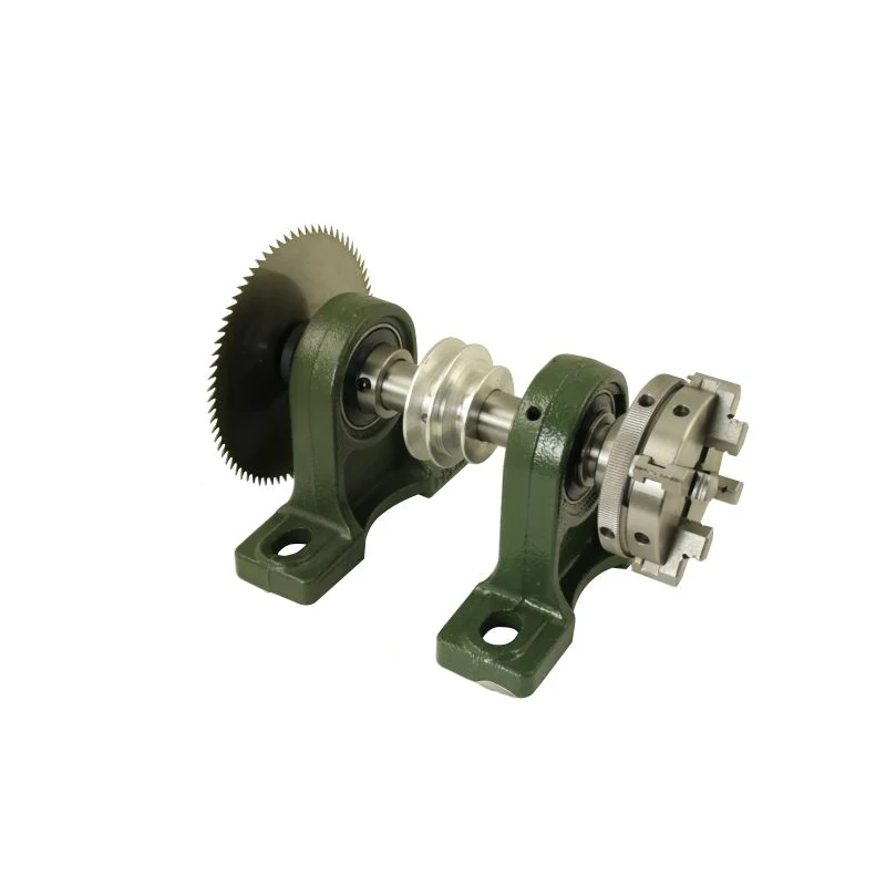 Center height: 70mm、Bearing seat spherical instrument thimble lathe, unpowered 50, 65 chuck bead machine spindle