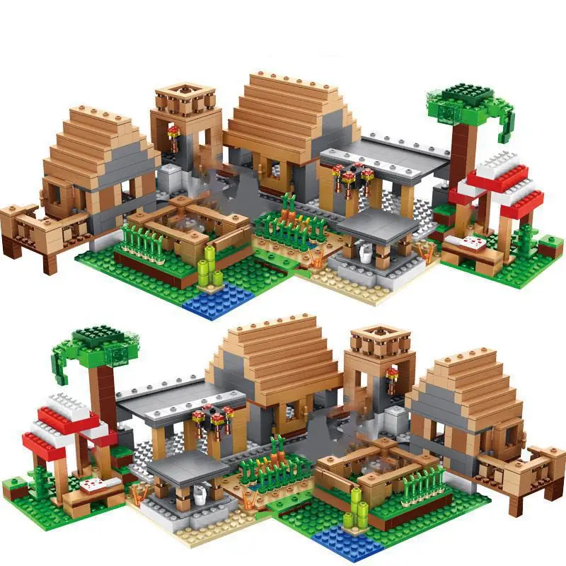 

838pcs Castle Village Series Lepining My World mysters Ghost Village Building Blocks Bricks Toys For Children gifts