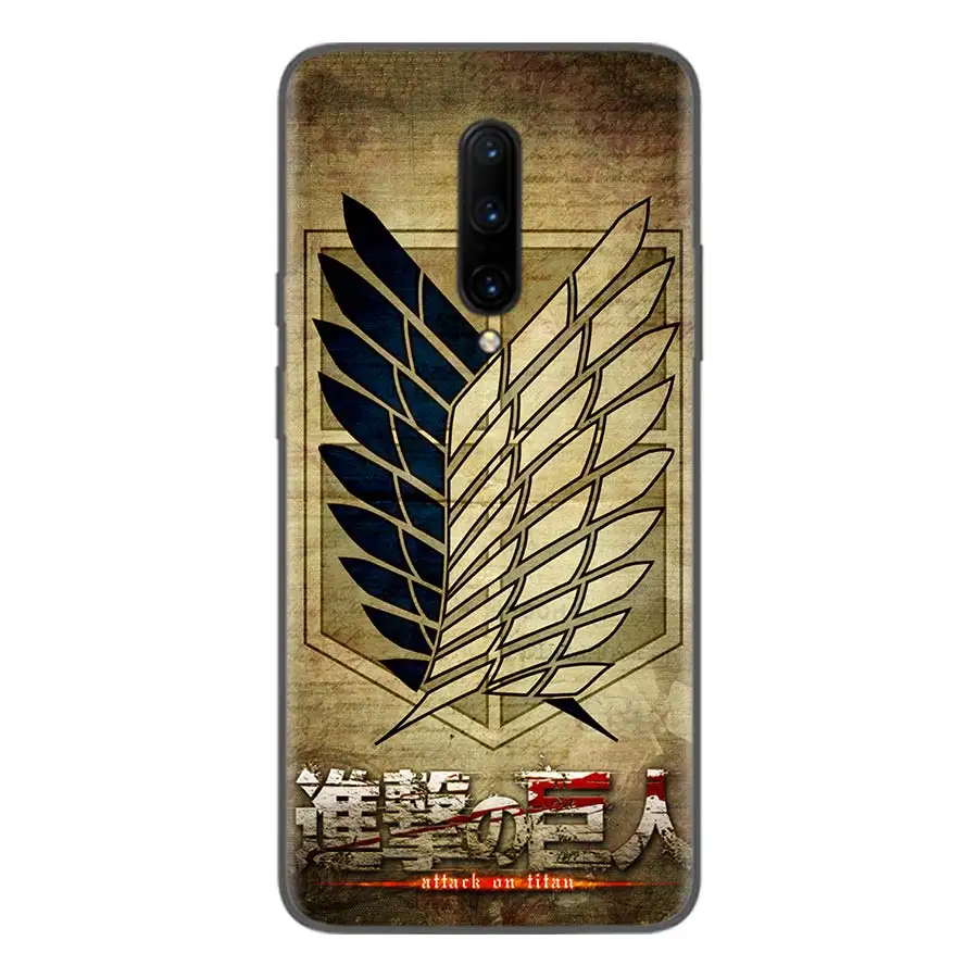 BS308-5 Черный чехол Mikasa аниме атака на титанов для Oneplus 7Pro 1+ 7 Pro 6 6T 5 5T 3T художественный подарок узорчатый мягкий чехол для телефона - Цвет: BS308-5