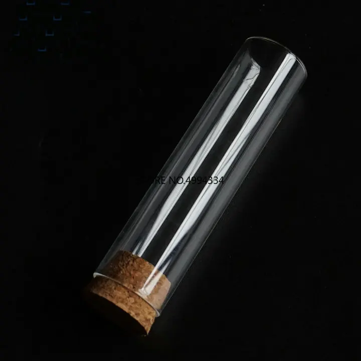 

/ 12pcs/lot 30x150mm Transparent Glass Flat Bottom Test Tubes with cork stopper for kinds Laboratory Glassware