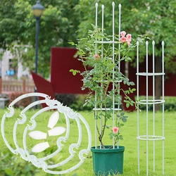 Climbing Plant Trellis 4 Sizes PP Plastic Ring For Assemble Garden Tomato Support Cages Flowers Plants Support Frame Vines Stand
