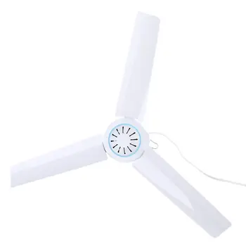 

5V USB Ceiling Fan 19.7” Silent Hanging Fan USB Powered Camping Tent Canopy Fan with Switch for Outdoor Picnic Bed Home