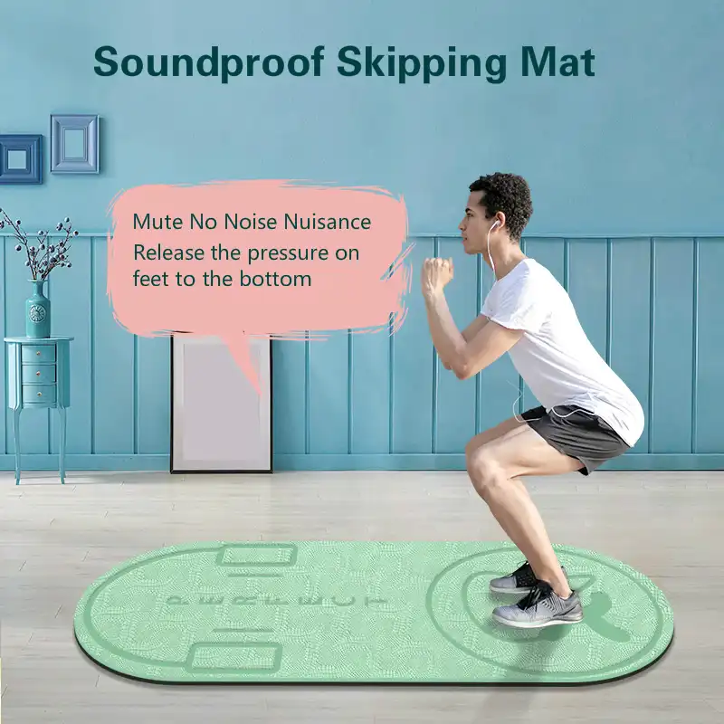 Skipping Mat Jump Rope Household Buffer Pad Silent Fitness Yoga Mat Tpe Thick Floor Mat Home Gym Sports Exercise Mat Non Slip Yoga Mats Aliexpress