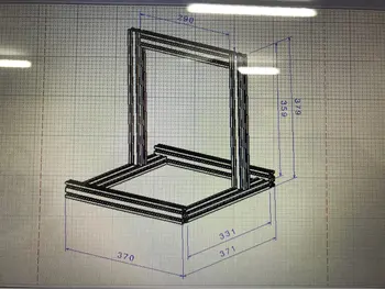 

Funssor 1sets prusa i3 bear upgrade frame kit set with aluminium parts