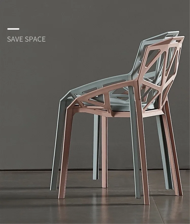 Living Room Furniture Home Chair Light Luxury Plastic Backrest Stool Desk Makeup Leisure Nordic Net Red Dining Modern Minimalist