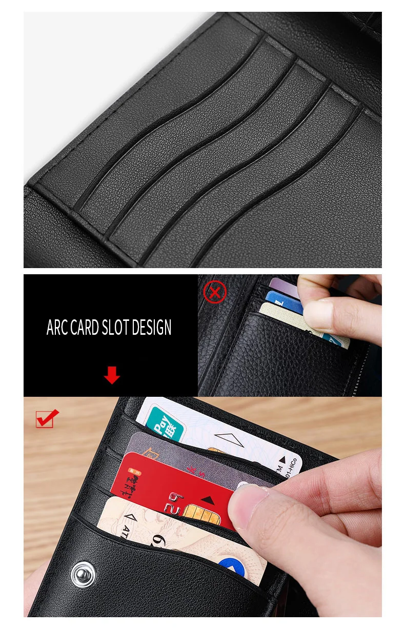 Мужская Натуральная кожа RFID карта посылка тонкий кредитный держатель для карт кошелек мини Чехол для карт дизайн Новая мода
