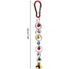 1Pc Parrot Bite Toy Bird Ring Bell Parrot Hanging Swing Chain Toy Parakeet Chew Swings Toy with Hanging Bells Bird Accessories 2