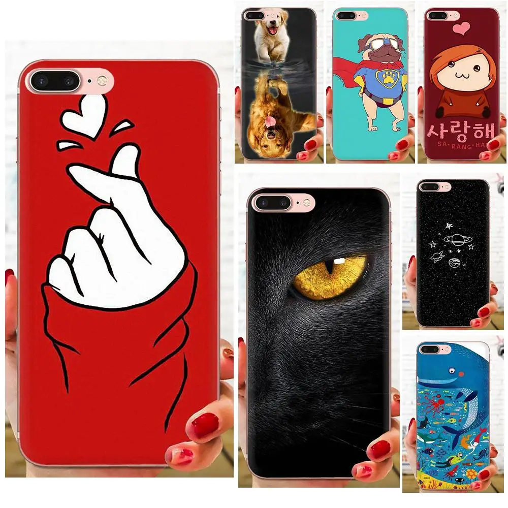

For Huawei P7 P8 P9 P10 P20 P30 Lite Mini Plus Pro Y9 Prime P Smart Z 2018 2019 TPU Mobile Phone Cute Cat