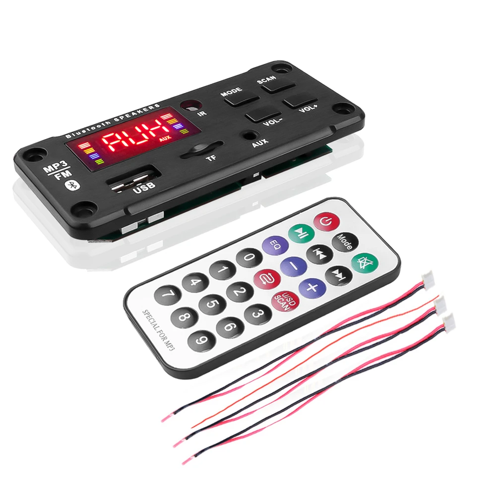 Kebidu 車のmp3プレーヤー 2x25w 12v Bluetooth 5 0 Mp3デコーダー オーディオボード ハンズフリー通話サポート 録音 Tf Fm 音楽用 新品 Aliexpress Consumer Electronics