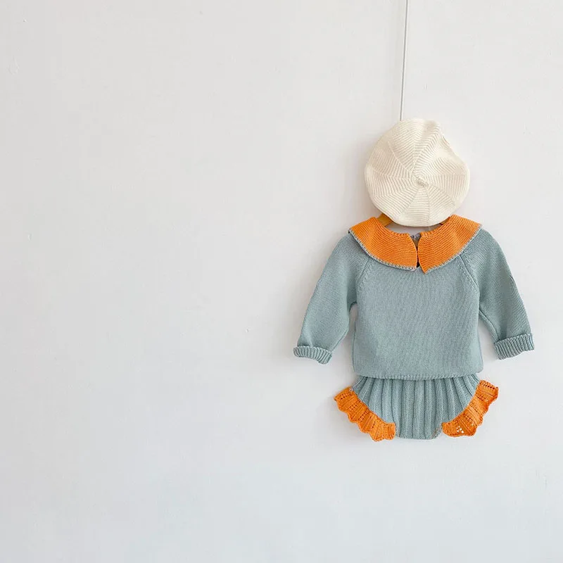 Toddler Girls Sweater And Knit Bloomer Set