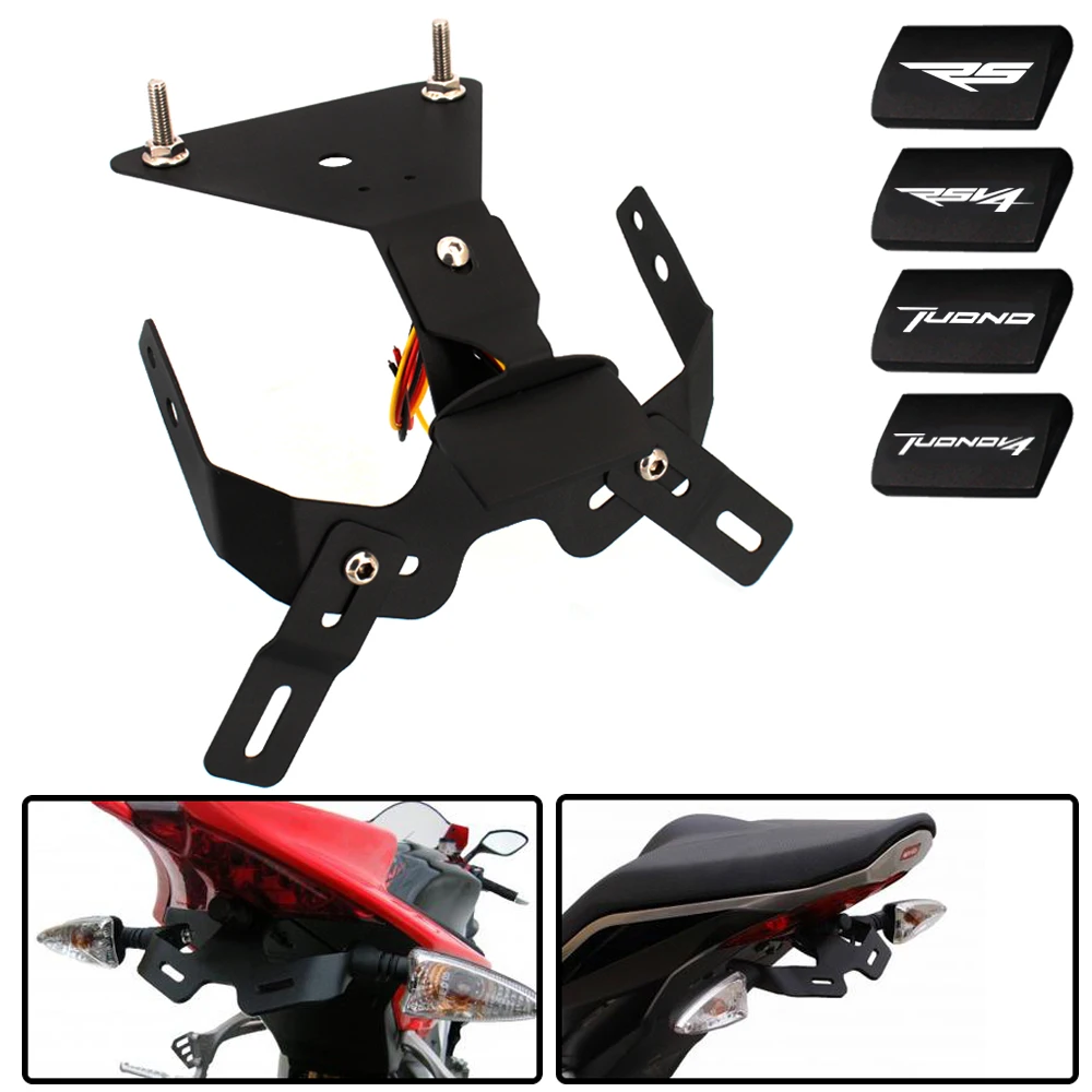 Аккуратный держатель номерного знака мотоцикла для Aprilia RSV4 / Factory Tuono V4 RS4 50 125
