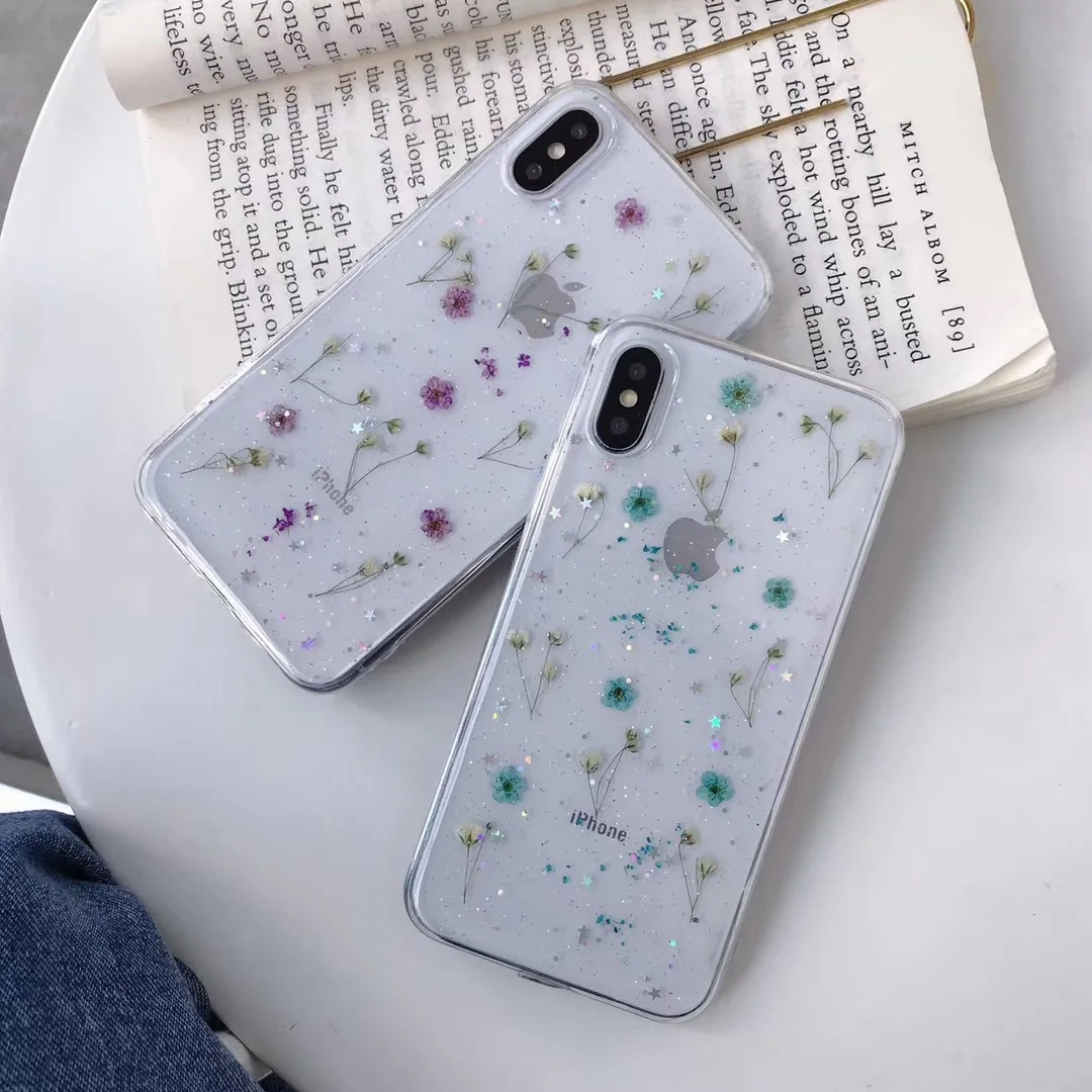 Чехол для apple iPhone11 pro max настоящая Цветочная лепестковая серия прозрачный лист