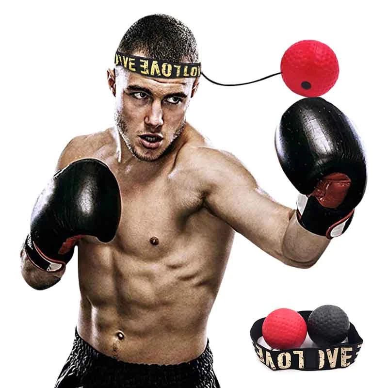 Boxing Fight Ball with Head Band Speed Training Reflex Reaction Gym Exercise Hot
