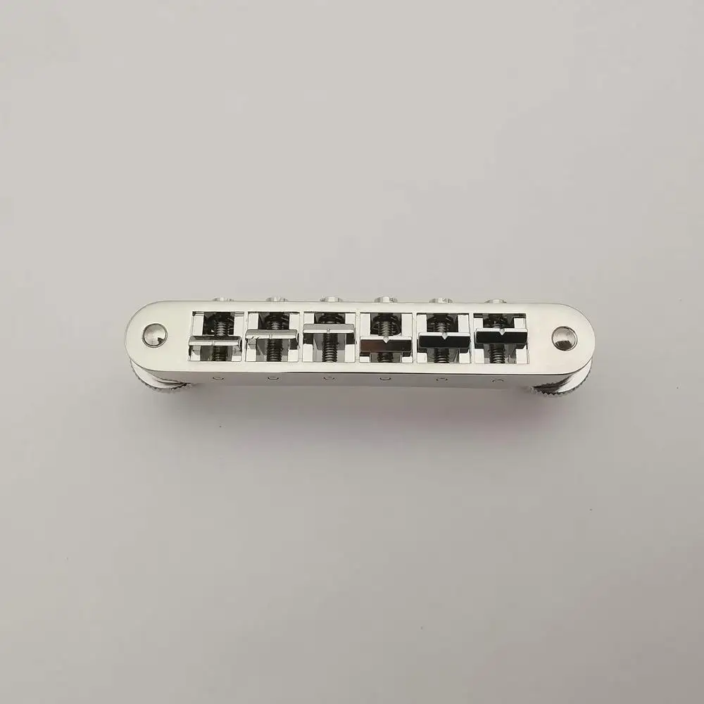 bridge Высокое качество Tune-O-Matic гитарный мост типа Nashville хромированный с хвостовиком стоп-бар для гитары - Цвет: bridge