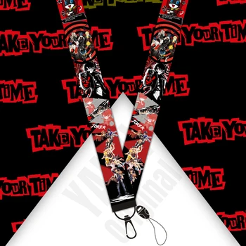 

20pcs/lot PERSONA Ribbon Lanyard For Keychain ID Card Pass Mobile Phone Badge Holder Hang Rope Lariat Lanyard Key Holder S251