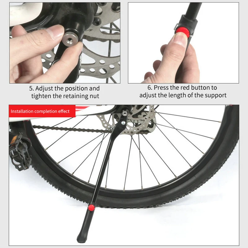 MTB Горная дорога велосипед Kickstand Quick Release Stand Аксессуары для велосипеда Kickstand наружные велосипедные аксессуары