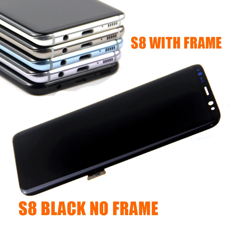 Для Samsung S8 ЖК дисплей с рамкой Замена для SAMSUNG Galaxy Plus LCD G955 G950 G950F сенсорный экран