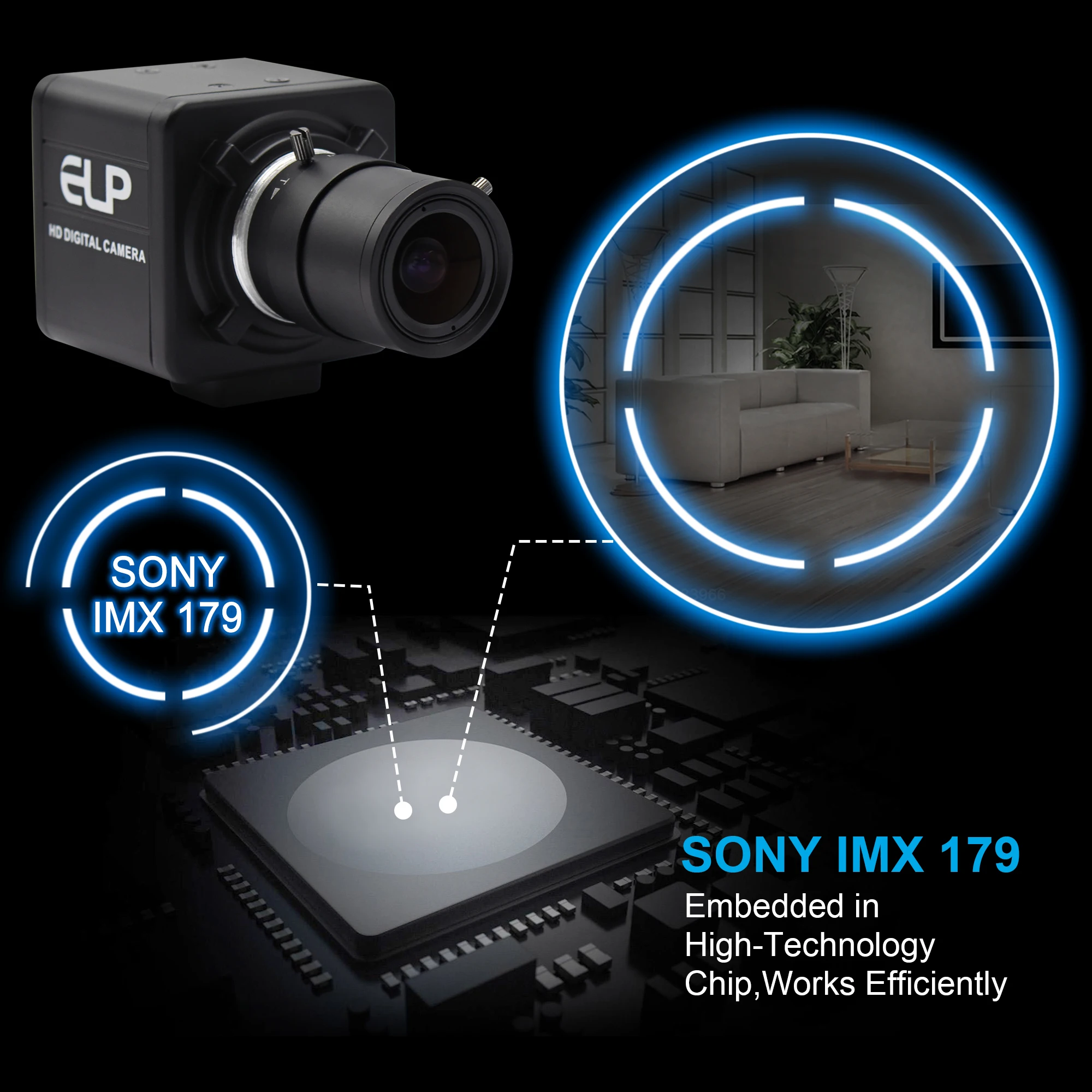 8MP 3264X2448 USB камера машинное видение веб-камера sony IMX179 2,8-12 мм варифокальный объектив CS коробка наблюдения промышленная камера с интерфейсом USB