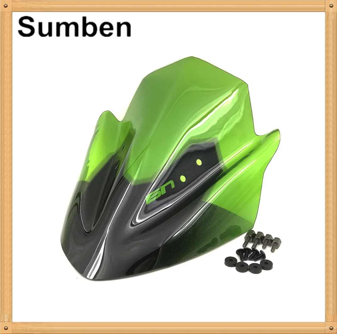 Дефлектор лобового стекла модели 12 16 с градиентом и болтами для Kawasaki ER 6N ER6N 2012 2013