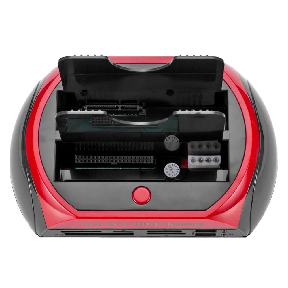 Настольная док-станция USB 2,0 с двойной док-станцией для HDD 2,5 дюймов 3,5 дюймов SATA IDE Hub корпус для настольного компьютера, ноутбука, ПК, офиса
