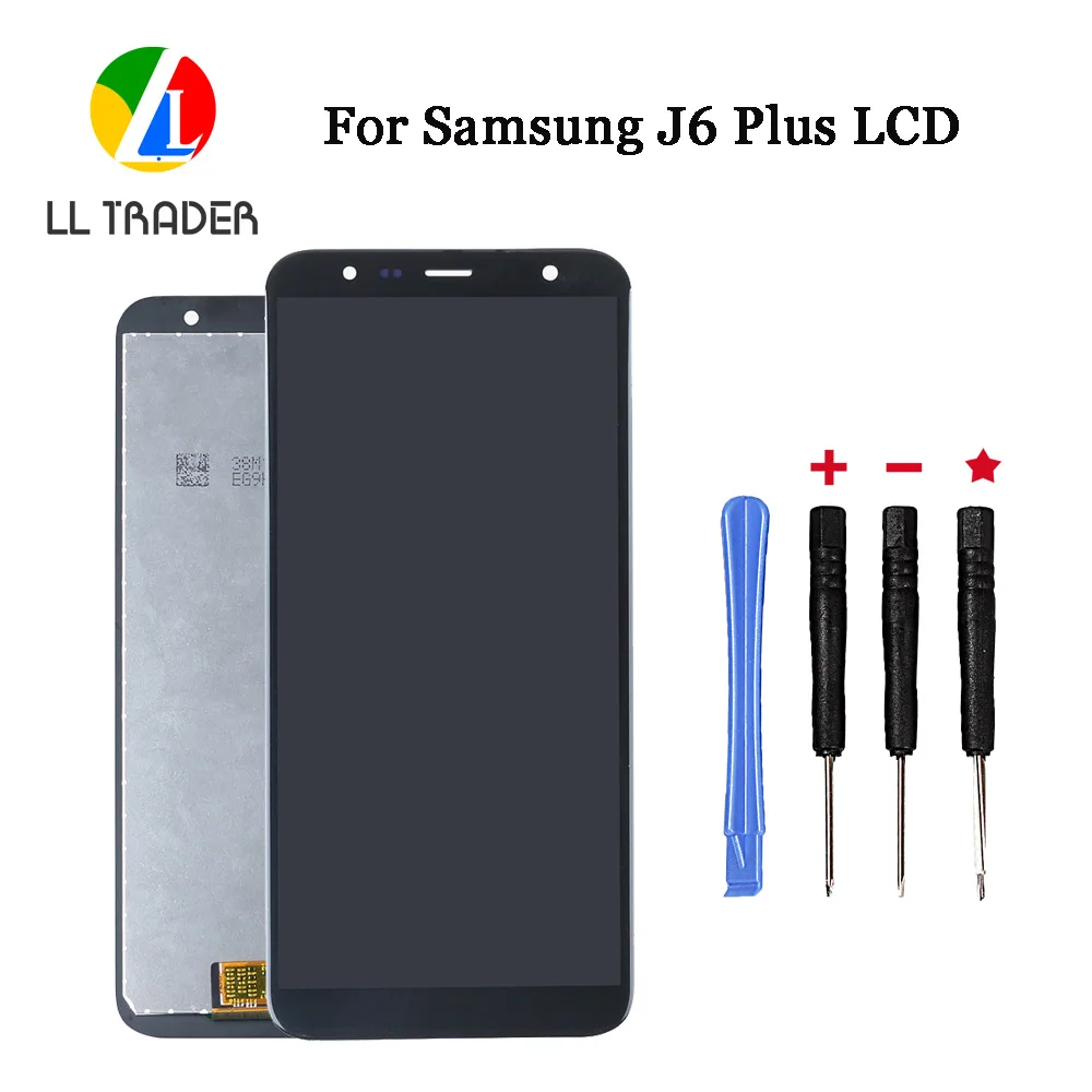 

AAA Display Assembly For Samsung Galaxy J6 Plus LCD Touch Screen Replacement Samsung J6+ LCD Display Adjust Brightness