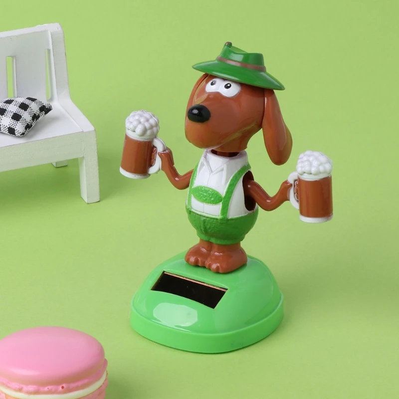 Solar Powered Dancing Bobble Head Beer Dog Educational Toy Car Ornament Toy Kids GXMB 6 Solar Powered Dancing Bobble Head Beer Dog Educational Toy Car Ornament Toy Kids GXMB 6