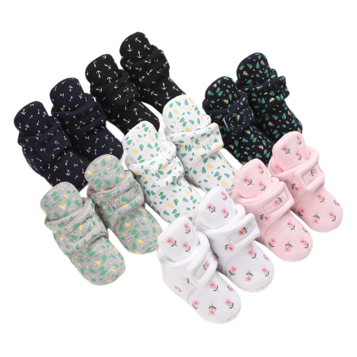 

Baby Girls Boys Comfortable Cotton Shoes Thick Velvet Velvet High State Baby Casual Shoes Printing Soft Bottom Toddler Shoes Hot