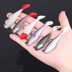 1Pcs Fishing Lures Soft Bait 8cm 10g Silicone Artificial Simulation Baits Carp Bass 3D Eyes Lures Tackle Accessories