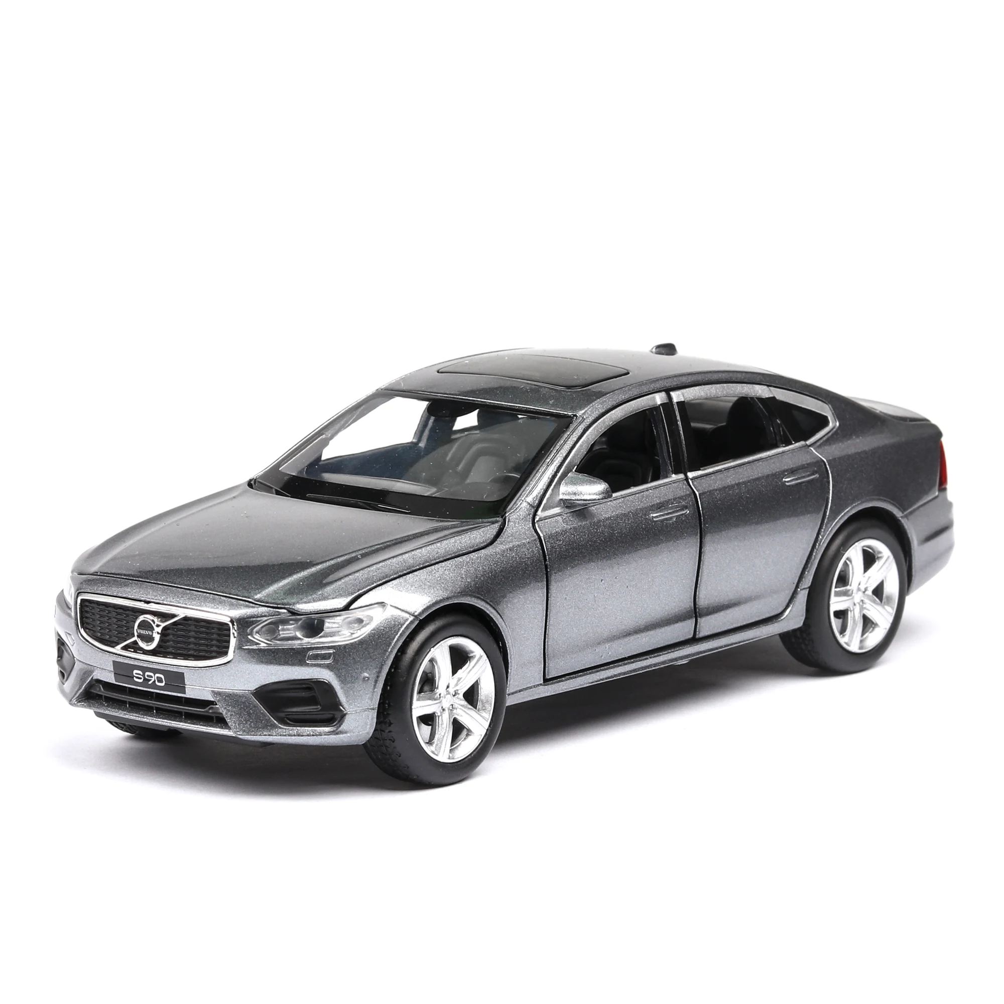 

Diecast 1:32 VOLVO S90 Models Of Cars Metal Model Sound And Light Pull Back For Kids 6 Doors Can Be Opened cars miniature toy ZW