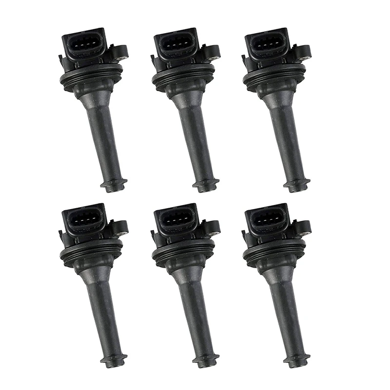 6PCS Ignition Coils Pack for 1999 2005 Volvo S80 XC90 2.8L 2.9L L6