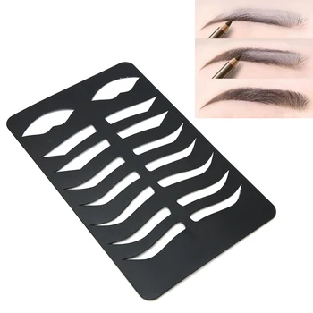 

Tattoo Eyebrow Lip Shape Stencils Template Fashionable Eye Brow Shape Kit Makeup Shaper Permanent Makeup Tools Accessories
