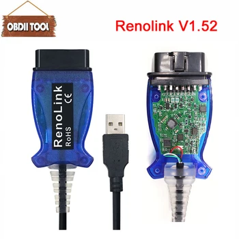

New Renolink V1.52 For R--n-ult OBD2 ECU Programmer Reno Link USB Diagnostic Cable For ECU Key Programming Airbag Reset