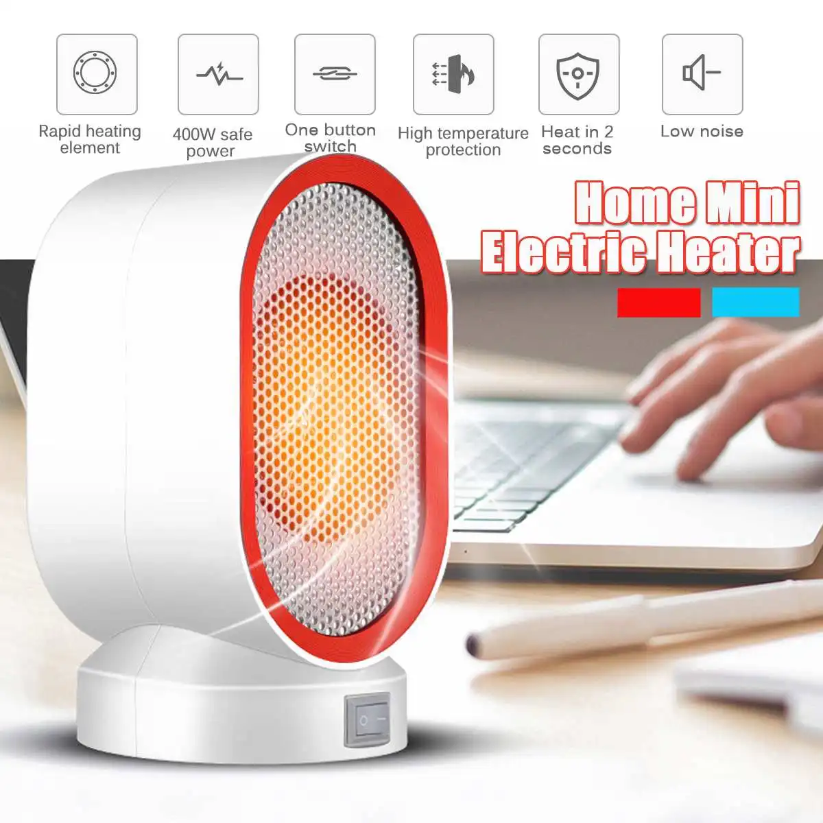 220V 400W мини электрические обогреватели вентилятор столешница дома номер Мощность грелка для зимнее национальное Стандартный два штекера