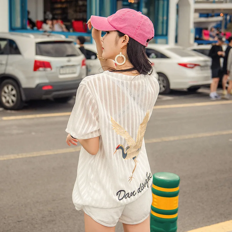 

Sports Bathing Suit Women's Three-piece Set Graceful South Korea Hot Springs Small Bust Gathering Belly Covering Slimming Conser