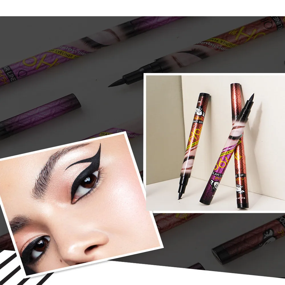 1 PC Quick Dry Black Liquid Eyeliner Pencil No Blooming Waterproof Long Lasting  Eye Liner Pen  for Sexy Eyes Mother's Day Gift