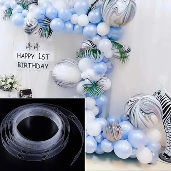 

DIY Balloon Modeling Tool Plastic Balloon Chain 5M balloons Accessories Glue Arch Clips Wedding Birthday party Decor Supplies