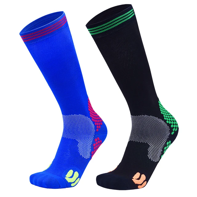 US $3.93 Men Women Compression Socks Profession Breathable10-15mmHg Marathon Socks Outdoor Anti Fatigue Spor