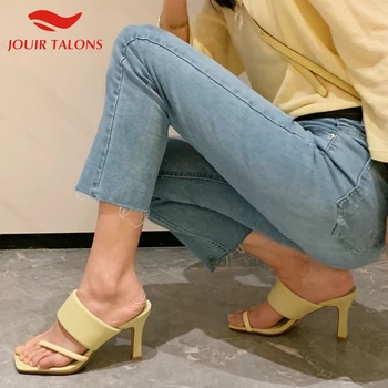 

Fashion On Sale Genuine Leather High Heels Woman Shoes Sandals Mules Slipper Pumps