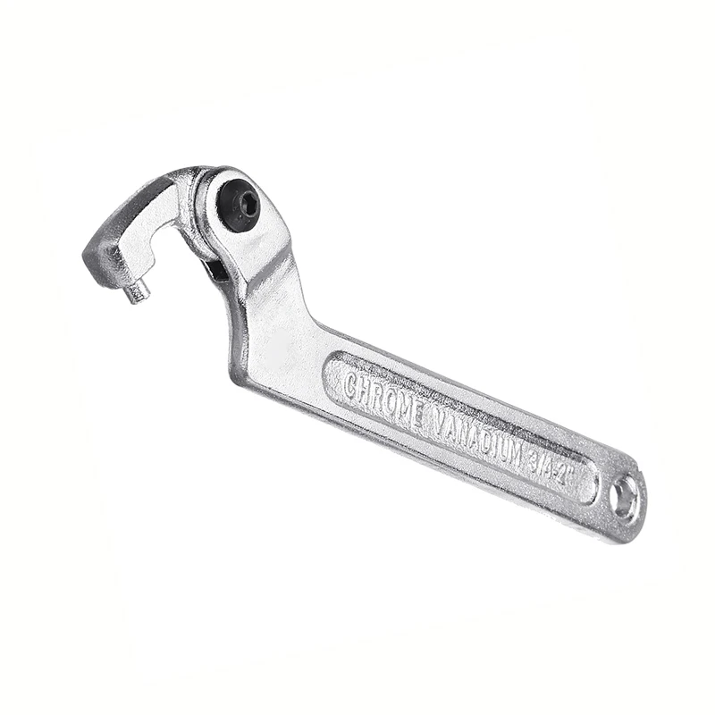 

Hook Wrench Round Nut Adjustable Clamp Spanner Tool Imperial 32-76mm 1.1 / 4-3
