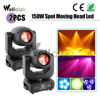 

2pcs Moving Head Light 150W Spot Light LED DMX Club DJ Stage Lighting with Gobo Color Effect