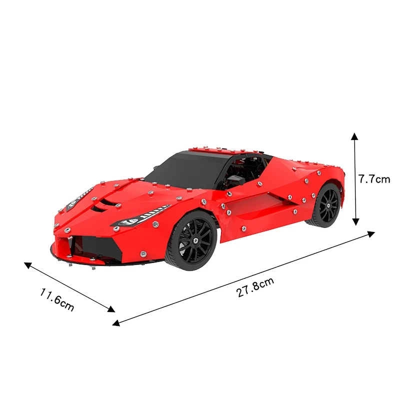 Горячая 1: 16 RC автомобиль из нержавеющей стали 4CH пульт дистанционного управления DIY сборка RC внедорожные Автомобили Подарочные игрушки для детей 597 шт