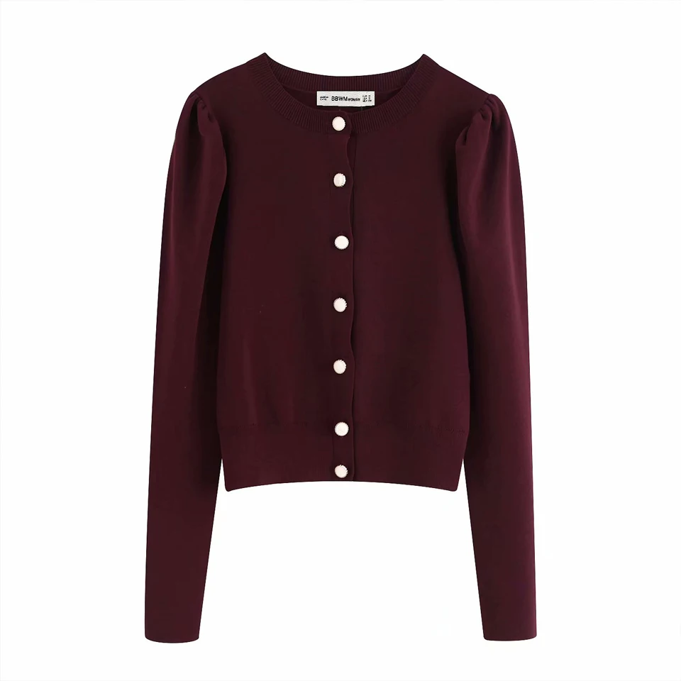 

Women Early autumn Casual Sweaters Long Sleeve Single Breasted Female Cardigans Sweet Solid Knitted Sweater Ladies Clothes