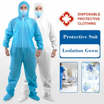

Professional Medical Protective Clothing Coverall Hazmat Suit Hospital Disposable Anti-Virus Isolation Protective Clothing