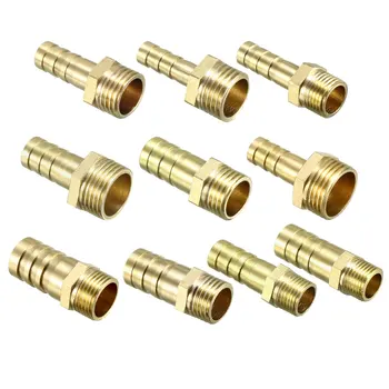

uxcell Brass Barb Hose Fitting Connector Adapter Male Pipe for Air Water Fuel Oil and Inert Gases