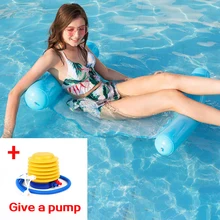 Swimming Pool Beach Water Hammock In Air Mattress Lounger Floating Sleeping Cushion Foldable Inflatable Air Mattress Bed Chair