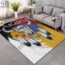 Черный индейский Lakota Skull buffalo soldier ковры мягкие фланелевые 3D коврики с принтом коврики противоскользящие большой ковер-10