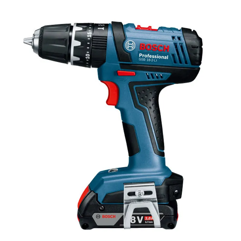 Bosch GSB18-2-LI беспроводная ударная сверлильная электрическая отвертка Электроинструмент литиевая на батареях шуруповёрт сверло для стен