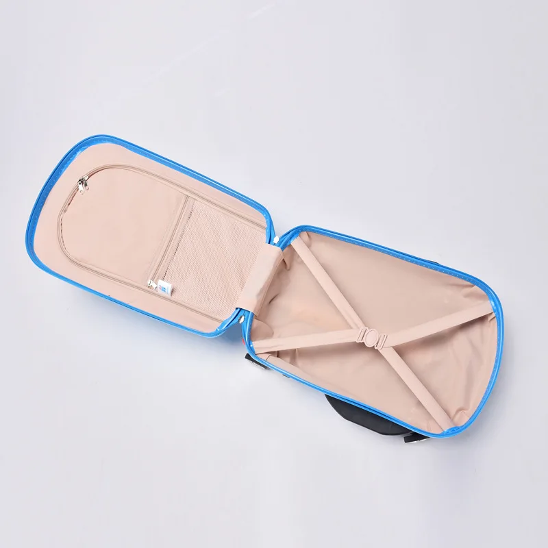 Children Rolling Luggage Spinner 3D Scooter Suitcase For Kids Travel