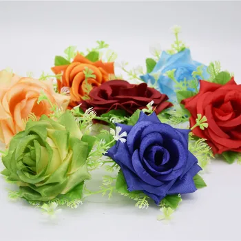 

13.5cm Artificial plants flowers for scrapbooking DIY gifts candy box silk roses floristics needlework decorative flowers wreath