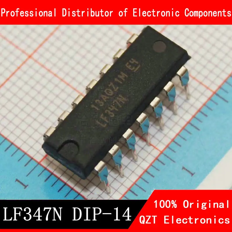 10pcs LF347N DIP-14 LF347 DIP14 347N DIP new and original IC 10pcs lot uln2003apg uln2003an uln2003a dip 16 uln2003 new and original ic